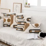 Morocco Tufted Throw Pillow Case Boho Farmhouse Cushion Covers