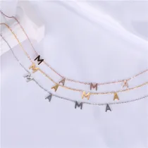 Mama Letter Necklace Dainty Jewelry Gift For Mom
