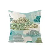 4PCS Home Cotton Plant Printin Decorative Throw Pillow Case Cushion Covers For Sofa Couch Bed Chair