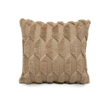 Trapezoidal Lattice Style Soft Velvet Decorative Throw Pillow Covers