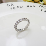 Fashion Jewelry Single Row Full Diamond Ring Gifts