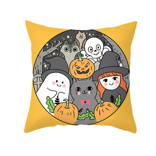 Halloween Holiday Cartoon Pet Ghost Cushion Cover Sofa Cushion Cover Pillowcase