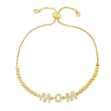 Mama Multicolor Letter Diamante Necklace Bracelet Mom Jewelry Set Gift For Mother's Day