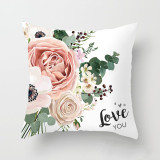 6PCS Home Cotton Decorative Flower Throw Pillow Case Cushion Covers For Sofa Couch Bed Chair