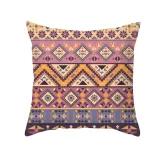 4PCS Home Cotton Decorative Bohemia Geometry Throw Pillow Case Cushion Covers For Sofa Couch Bed Chair