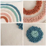 Circle Personality Rectangular Fringe Cotton Linen Decorative Throw Pillow Case Cushion Covers