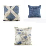 3PCS Home Cotton Decorative Throw Pillow Case Cushion Covers For Sofa Couch Bed Chair