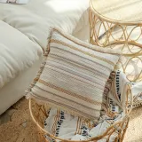 Bohemian Decorative Tassel Jacquard Cushion Cover Pillow Case For Sofa Couch Bed Chair