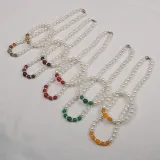 Jewelry for Women Girls Freshwater Pearl Agate Bracelet and Necklace Set With Box