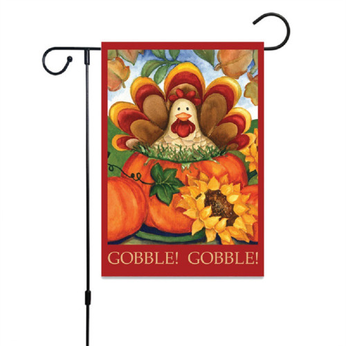 Thanksgiving Halloween Turkey Pumpkin Garden Flag Decoration Family Holiday Decoration