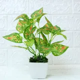 Artificial Mini Green Leaves Potted Home Living Room Indoor Green Plant Decoration