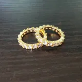 Fashion Jewelry Single Row Full Diamond Ring Gifts