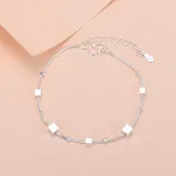 Silver Dolphins Stars Beads Heart Clavicle Pendant Chain Jewelry Bracelet