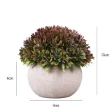 Artificial Melaleuca Plants Potted Plant Combination Mini Pulp Basin Desktop Decoration