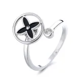 Flower Clover Stainless Steel Ring for Fidget Ring Anxiety Stress Relief