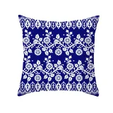 4PCS Chinese Style Geometry Decorative Throw Pillow Case Cushion Covers For Sofa Couch Bed Chair
