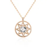 Full Drill Stars Totem Diamond Pendant Chain Jewelry Necklace