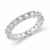 Fashion Jewelry Single Row Full Diamond Ring Gifts