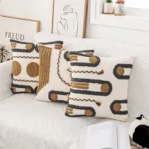 Morocco Tufted Throw Pillow Case Boho Farmhouse Cushion Covers