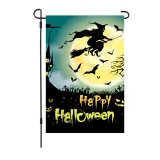 Halloween Bat Castle Double-Sided Garden Flag Party Decoration Flag