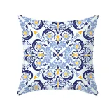 4PCS Chinese Style Geometry Decorative Throw Pillow Case Cushion Covers For Sofa Couch Bed Chair