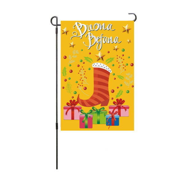 Christmas Courtyard Garden  Flag Boots Gift Double-Sided Holiday Flag