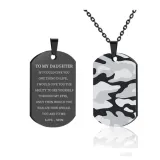 Inspirational Gift Birthday Gift To My Daughter Son Camouflage Keychain With Stainless Steel Key Chain Ring Keyrings From Mom Dad Never Forget That I Love You Forever