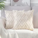 Large Diamond Super Cozy Woven Luxury Pillowslip  Pillow Cover For Bedroom Sofa