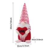 2PCS Easter Heart Envelope Bear Gnomes Faceless Plush Doll Holiday Decorations