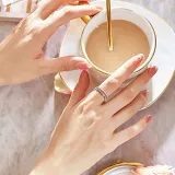 Silver Adjustable Anti Anxiety Rings Fidget Spinner Band Adjustable Stacking Spinning Worry Ring