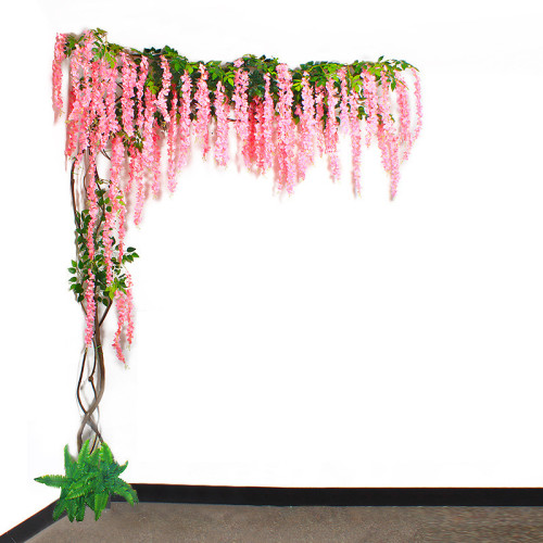 Artificial Wisteria Blossom Tree Wedding Background Wall Decoration Flowers