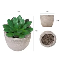 Artificial Gemstone Lotus Succulent Mini Pulp Potted Basin Balcony Decoration