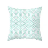 4PCS Home Cotton Decorative Rhombus Printing Throw Pillow Case Cushion Covers For Sofa Couch Bed Chair