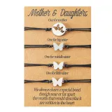 Mother Daughter Jewelry Set Hollow Butterfly Bracelets Gift For Mother's Day