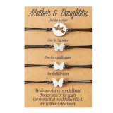 Mother Daughter Jewelry Set Hollow Butterfly Bracelets Gift For Mother's Day