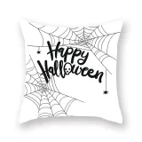 Halloween Holiday Pillowcase Cartoon Letter Cushion Cover Sofa Cushion