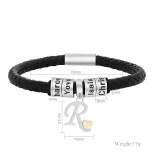Knitting Bracelets Letter A-Z Custom Stainless steel Jewelry Gift