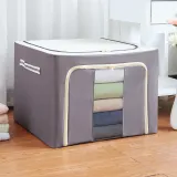 Storage Box Pure Colo Dustproof for Bedroom Clothes Toys Storage
