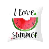 4PCS Home Cotton Decorative Fruits Printing Throw Pillow Case Cushion Covers For Sofa Couch Bed Chair