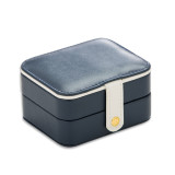 Rectangle PU Leather Jewelry Box with Mirror For Girls and Women