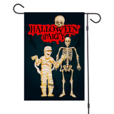 Happy Halloween Skeleton Outdoor Garden Courtyard Flag