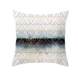 4PCS Home Cotton Decorative Rhombus Printing Throw Pillow Case Cushion Covers For Sofa Couch Bed Chair