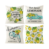 4PCS Home Cotton Decorative Sunflower Throw Pillow Case Cushion Covers For Sofa Couch Bed Chair