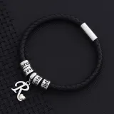 Knitting Bracelets Letter A-Z Custom Stainless steel Jewelry Gift