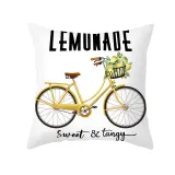 4PCS Home Cotton Decorative Lemon Throw Pillow Case Cushion Covers For Sofa Couch Bed Chair