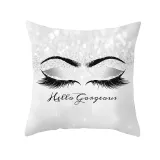 4PCS Home Cotton Decorative Eyes Lips Throw Pillow Case Cushion Covers For Sofa Couch Bed Chair