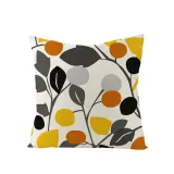 4PCS Home Cotton Decorative Geometry Leaves Throw Pillow Case Cushion Covers For Sofa Couch Bed Chair