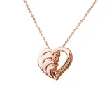 DIY Hollow Out Heart Birthstones Necklace with Name Engraved Custom Gift For Mom Friends
