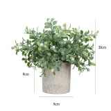 Artificial Mint Grass Babysbreath Combination Pulp Potted Basin Desktop Decoration