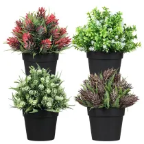Artificial Plant Rose Bud Combination Potted Landscape Decoration